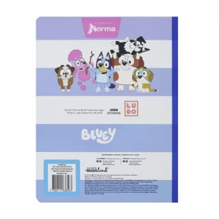Cuaderno Cosido 100 Hojas Cuadritos B Cuadros 10Mm Bluey - Estrellas Y Planetas