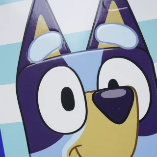 Cuaderno Cosido 100 Hojas Cuadritos B Cuadros 10Mm Bluey - Fondo Franjas