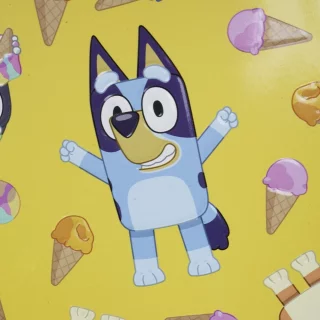 Cuaderno Cosido 100 Hojas Cuadritos B Cuadros 10Mm Bluey - Helados