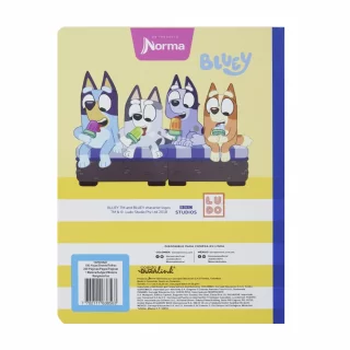 Cuaderno Cosido 100 Hojas Cuadritos B Cuadros 10Mm Bluey - Helados
