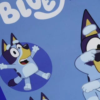 Cuaderno Cosido 100 Hojas Cuadritos B Cuadros 10Mm Bluey - Nariz Y Rodilla