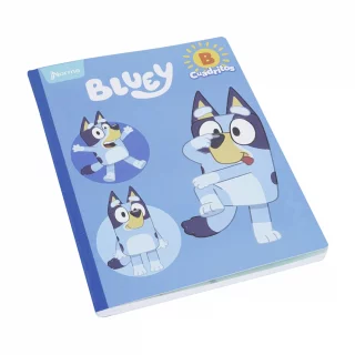 Cuaderno Cosido 100 Hojas Cuadritos B Cuadros 10Mm Bluey - Nariz Y Rodilla