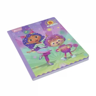 Cuaderno cosido 100 hojas cuadritos b cuadros 10mm Gabby´s Dollhouse - destellos