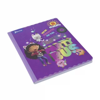 Cuaderno cosido 100 hojas cuadritos b cuadros 10mm Gabby´s Dollhouse - party bus