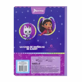 Cuaderno cosido 100 hojas cuadritos b cuadros 10mm Gabby´s Dollhouse - party bus