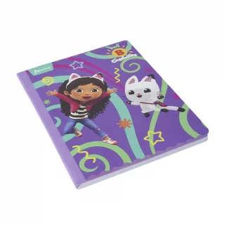 Cuaderno cosido 100 hojas cuadritos b cuadros 10mm Gabby´s Dollhouse - saltos