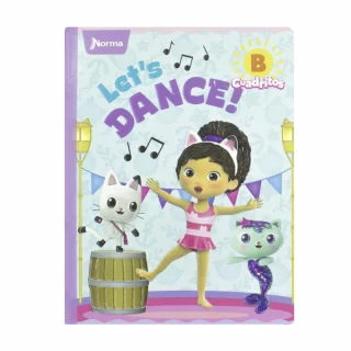 Cuaderno Cosido 100 Hojas Cuadritos B Gabby´S Dollhouse Let'S Dance