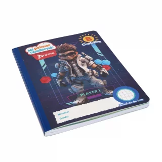Cuaderno cosido 100 hojas cuadritos B Mi Primer Cuaderno - player 1