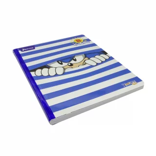 Cuaderno Cosido 100 Hojas Cuadritos B Sonic - Franjas Azules