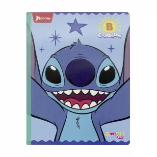 Cuaderno Cosido 100 Hojas Cuadritos B Stitch - Estrellas