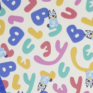 Cuaderno Cosido 100 Hojas Doble línea Bluey - Letras