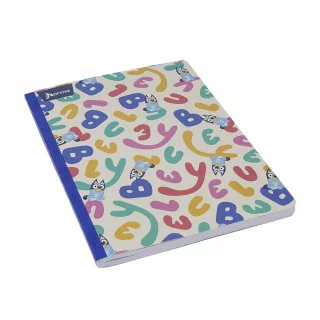 Cuaderno Cosido 100 Hojas Doble línea Bluey - Letras
