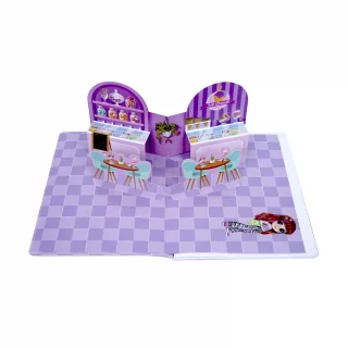 Cuaderno cosido 100 hojas doble línea Bonequinhas - party time