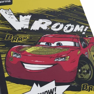 Cuaderno cosido 100 hojas doble línea Cars - ka-chow!