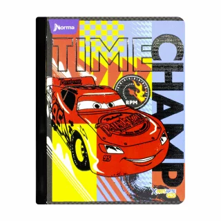 Cuaderno Cosido 100 Hojas Doble Linea Cars Time