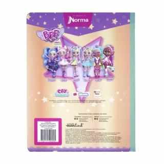 Cuaderno Cosido 100 Hojas Doble Linea Cry Babies - Bff Pelo Azul