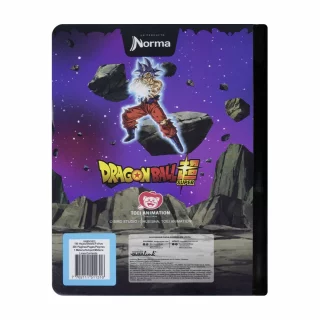 Cuaderno Cosido 100 Hojas Doble línea Dragon Ball - Goku Resplandor