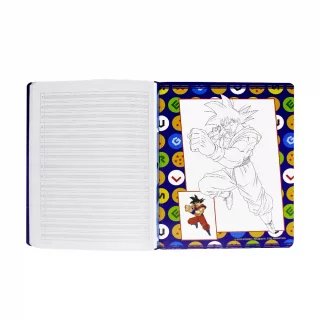 Cuaderno Cosido 100 Hojas Doble Linea Dragon Ball Bola Y Rayos