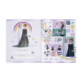 Cuaderno cosido 100 hojas doble línea Frozen - smile