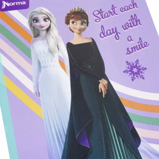 Cuaderno cosido 100 hojas doble línea Frozen - smile