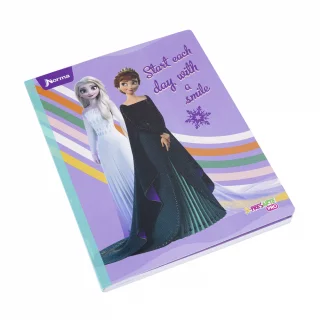 Cuaderno cosido 100 hojas doble línea Frozen - smile