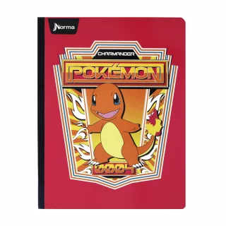 Cuaderno Cosido 100 Hojas Doble Linea Pokemon -Charmander 0004