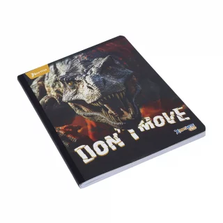 Cuaderno cosido 100 hojas doble línea Saurios - don't move
