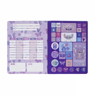 Cuaderno Cosido 100 Hojas Doble línea Stitch - I Love You