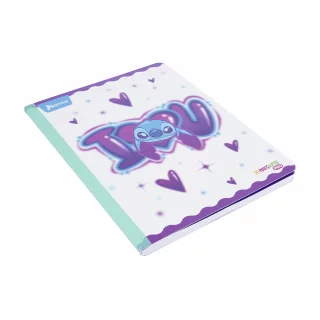 Cuaderno Cosido 100 Hojas Doble línea Stitch - I Love You