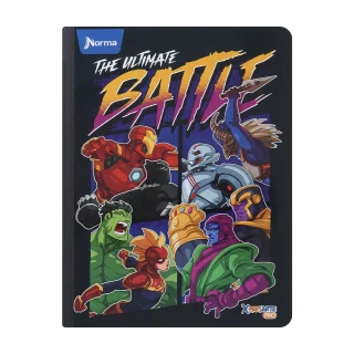 Cuaderno Cosido 100 Hojas Doble línea The Avengers - Batle