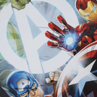 Cuaderno Cosido 100 Hojas Doble línea The Avengers - Logo Blanco