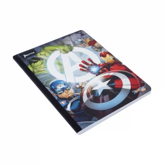 Cuaderno Cosido 100 Hojas Doble línea The Avengers - Logo Blanco