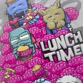 Cuaderno Cosido 100 Hojas Doble Linea Ultra Zombies - Lunch Time