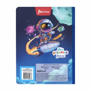 Cuaderno cosido 100 hojas ferrocarril D Mi Primer Cuaderno - astronauta
