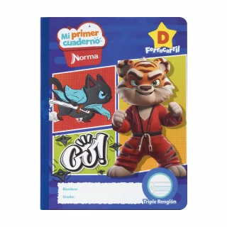 Cuaderno cosido 100 hojas ferrocarril D Mi Primer Cuaderno - tigre go!