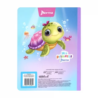 Cuaderno cosido 100 hojas ferrocarril D Mi Primer Cuaderno - tortuga