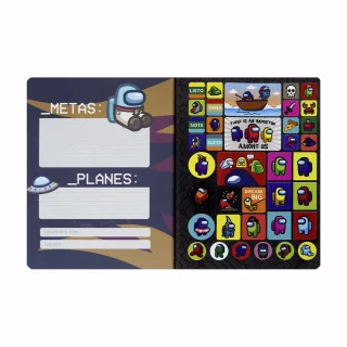 Cuaderno Cosido 100 Hojas Linea Corriente Among Us - Crewmates