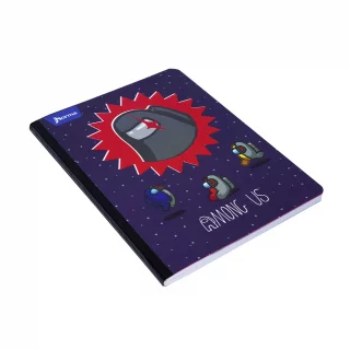 Cuaderno Cosido 100 Hojas Linea Corriente Among Us - Estrella Roja