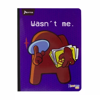Cuaderno Cosido 100 Hojas Linea Corriente Among Us - Wasn´T Me