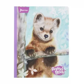 Cuaderno cosido 100 hojas línea corriente Animal Book - marta