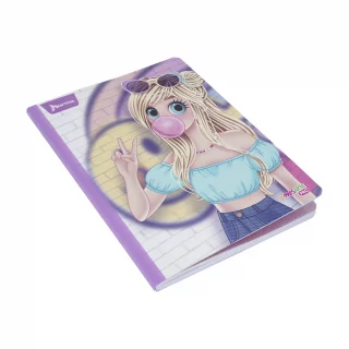 Cuaderno cosido 100 hojas línea corriente Antonia - chicle