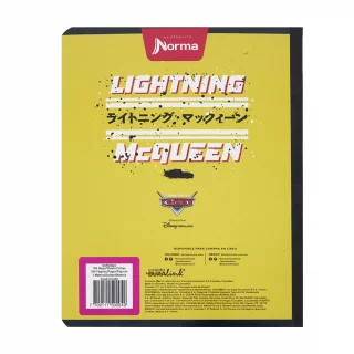 Cuaderno cosido 100 hojas línea corriente Cars - ka-chow!