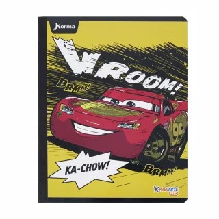 Cuaderno cosido 100 hojas línea corriente Cars - ka-chow!