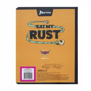 Cuaderno cosido 100 hojas línea corriente Cars - keep on truckin'