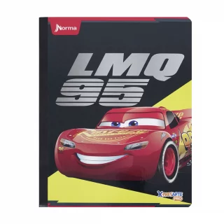 Cuaderno cosido 100 hojas línea corriente Cars - lmq 95