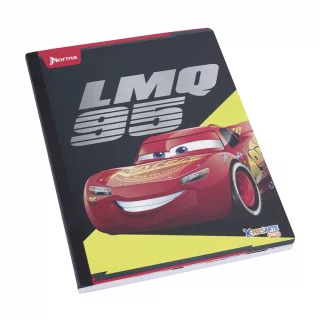 Cuaderno cosido 100 hojas línea corriente Cars - lmq 95