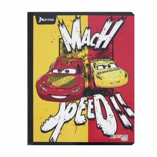 Cuaderno cosido 100 hojas línea corriente Cars - mach speed