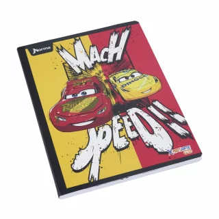 Cuaderno cosido 100 hojas línea corriente Cars - mach speed