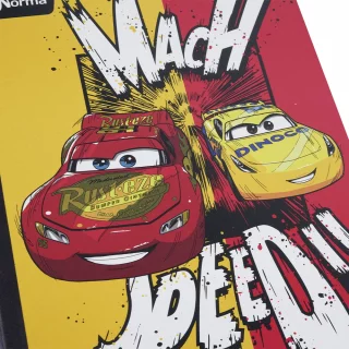 Cuaderno cosido 100 hojas línea corriente Cars - mach speed