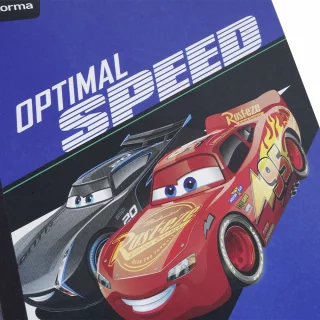 Cuaderno cosido 100 hojas línea corriente Cars - optimal speed
